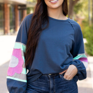 Top Celeste Oversize