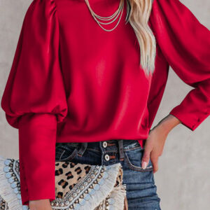 Top Rojo Satén