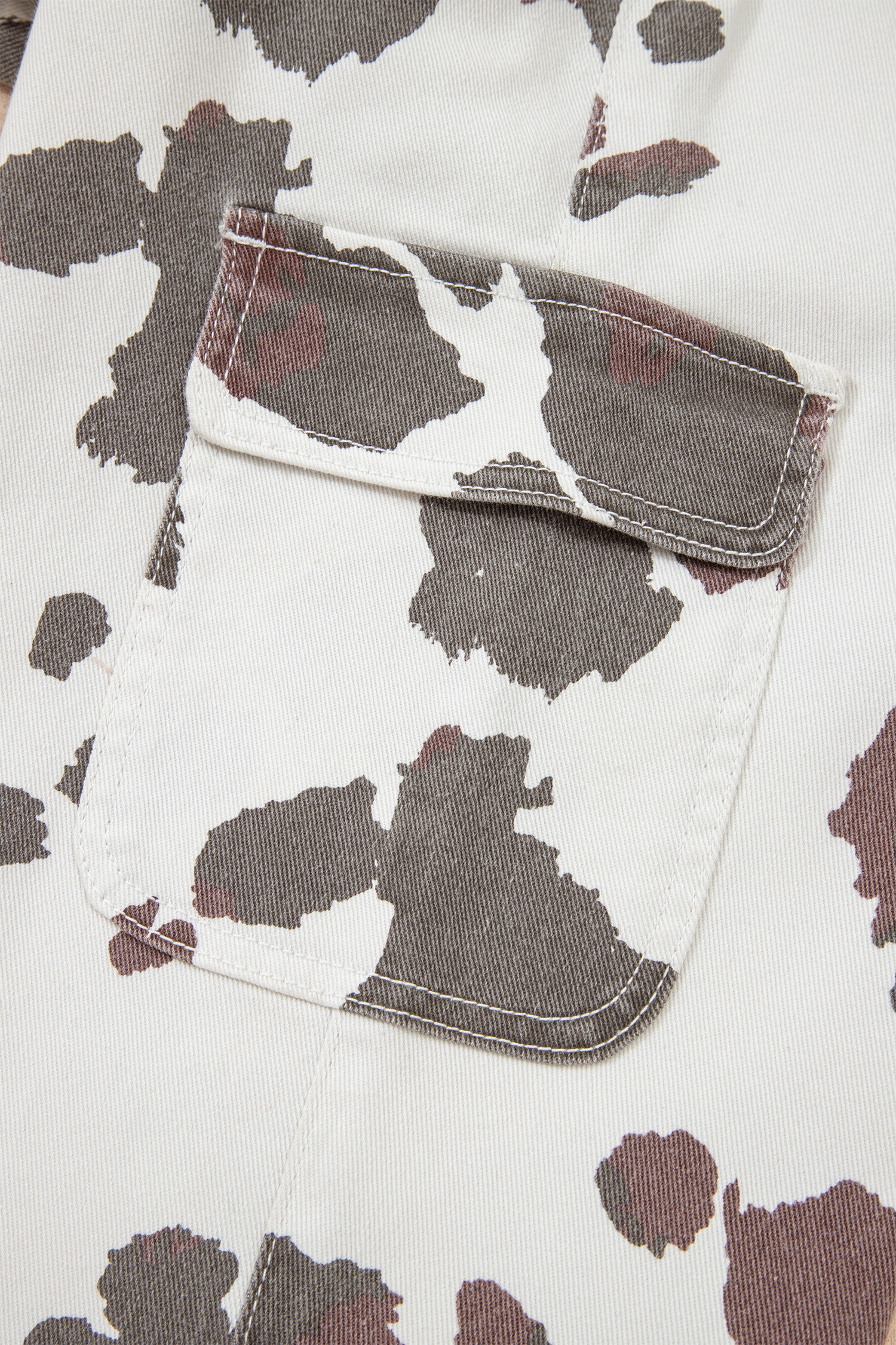 Jean Marrón Vaca Lunares Estampado Multicolor Con Bolsillos - Image 6