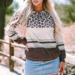Top Marrón Cuello Redondo