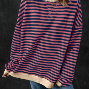 Buzo Rojo a Rayas Oversize