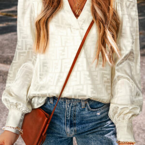 Blusa Beige Avena Escote V