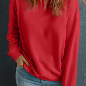 Buzo Rojo Cuello Redondo