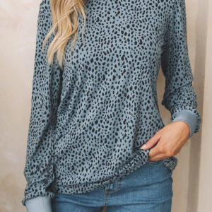 Top Gris Cuello Redondo
