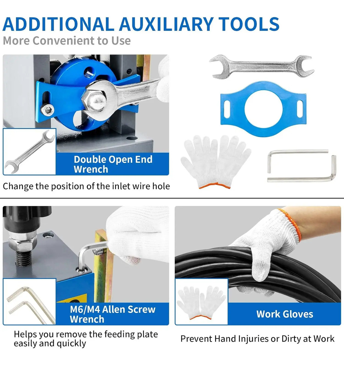 Máquina Manual Para Pelar Cables 1.5-40mm Portátil Con Maniv - Image 6
