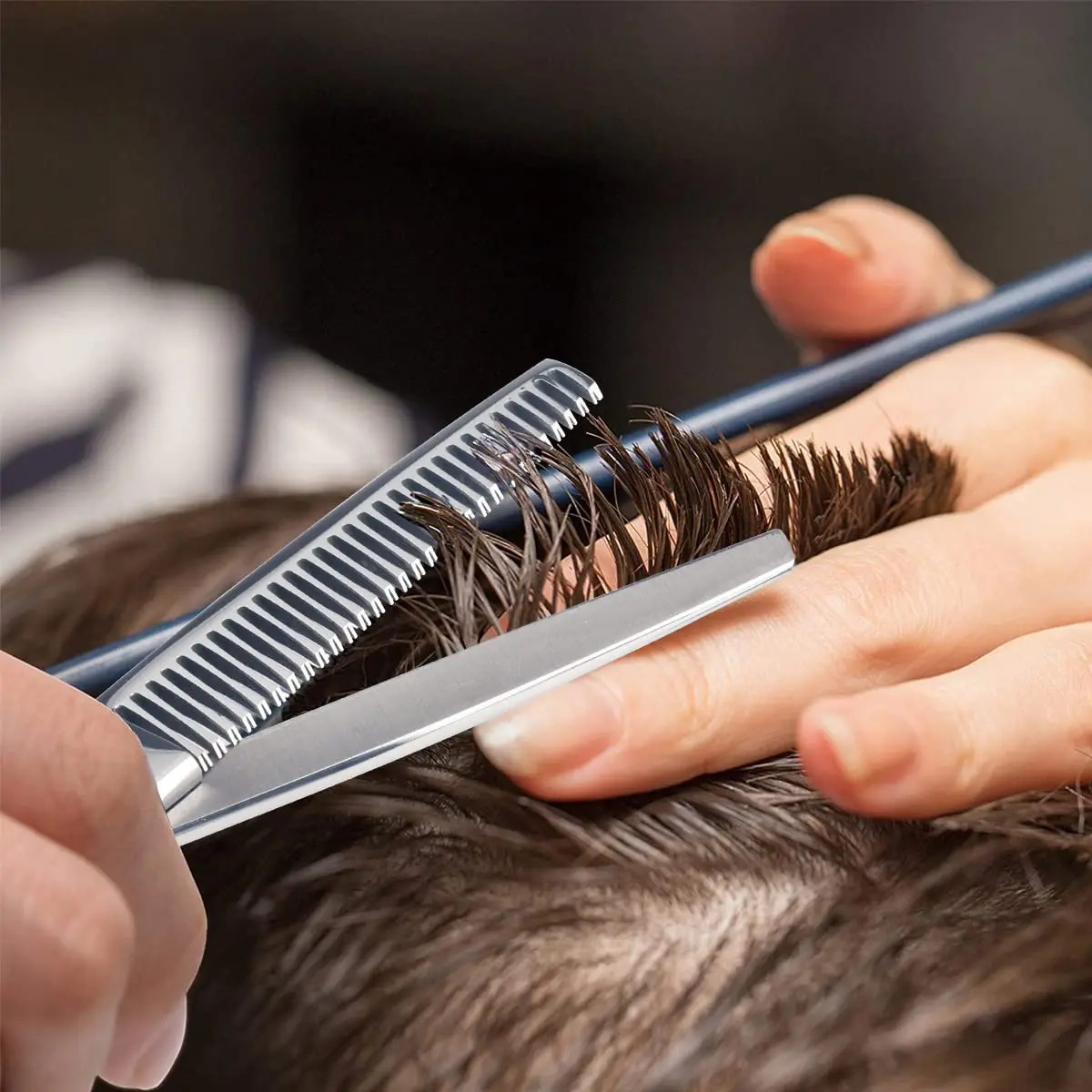 Tijeras De Corte De Pelo Profesionales De 16,5 Cm Para Barba - Image 8