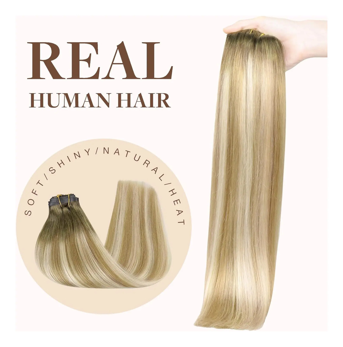 Cabello Humano Remy Natural 35 Cm Natural - Image 8