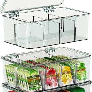 Organizador Bolsas De Té Multifuncióntransparente Resistente Blanco