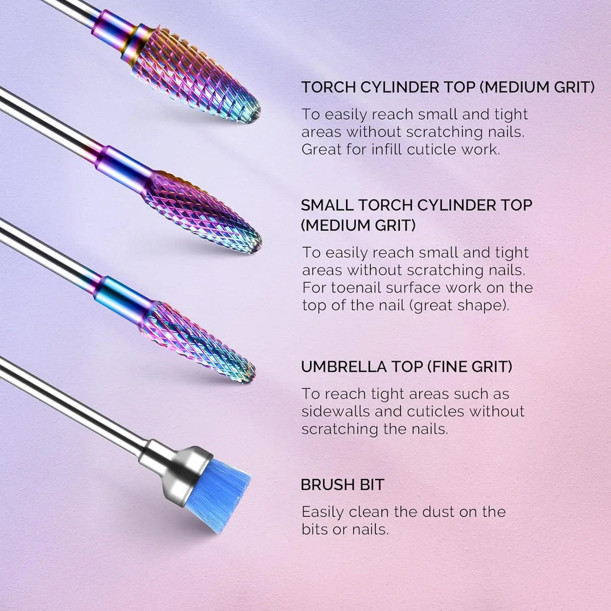 Broca De Uñas De Carburo De Tungsteno Diamante Para Esmalte - Image 6