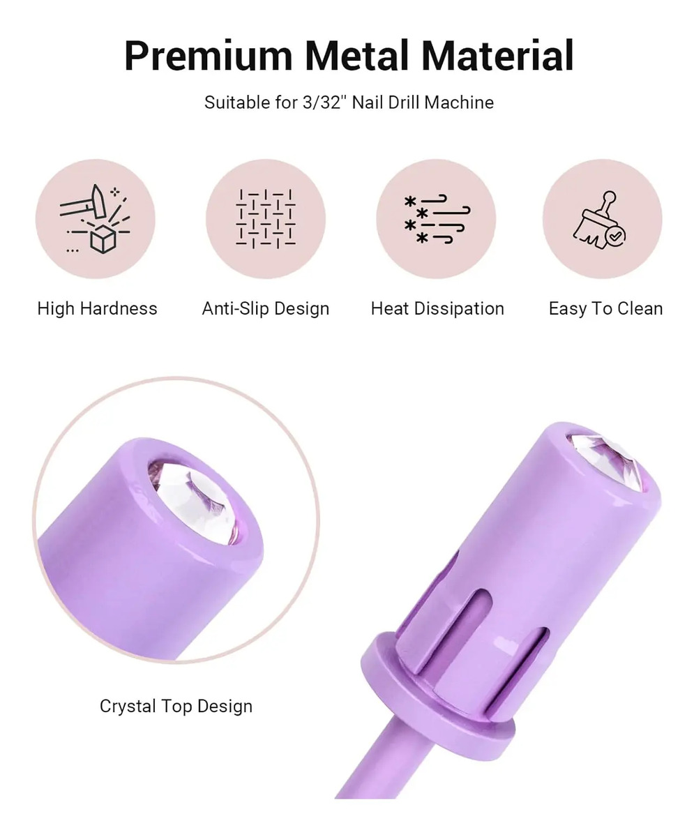 Broca De Cristal Melodysusie Para Uñas De 2,4 Cm Fácil Para - Image 3
