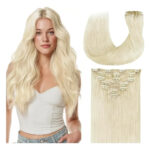 Cabello Natural Mujer 35 Cm Rubio Platino