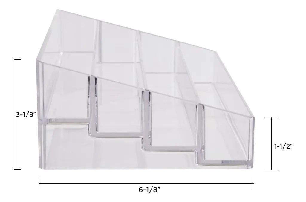 Organizador De Paleta Multi Nivel Plastico Transparente - Image 4