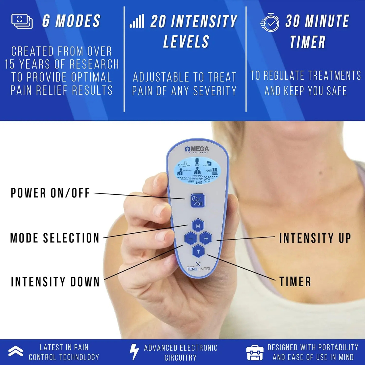 Unidad De Estimulación Muscular Con 6 Modos De Alivio De Dol - Image 3