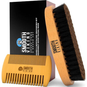 Cepillo De Barba Y Bigote Para Hombre - Con Cerdas De Jabalí Blanco