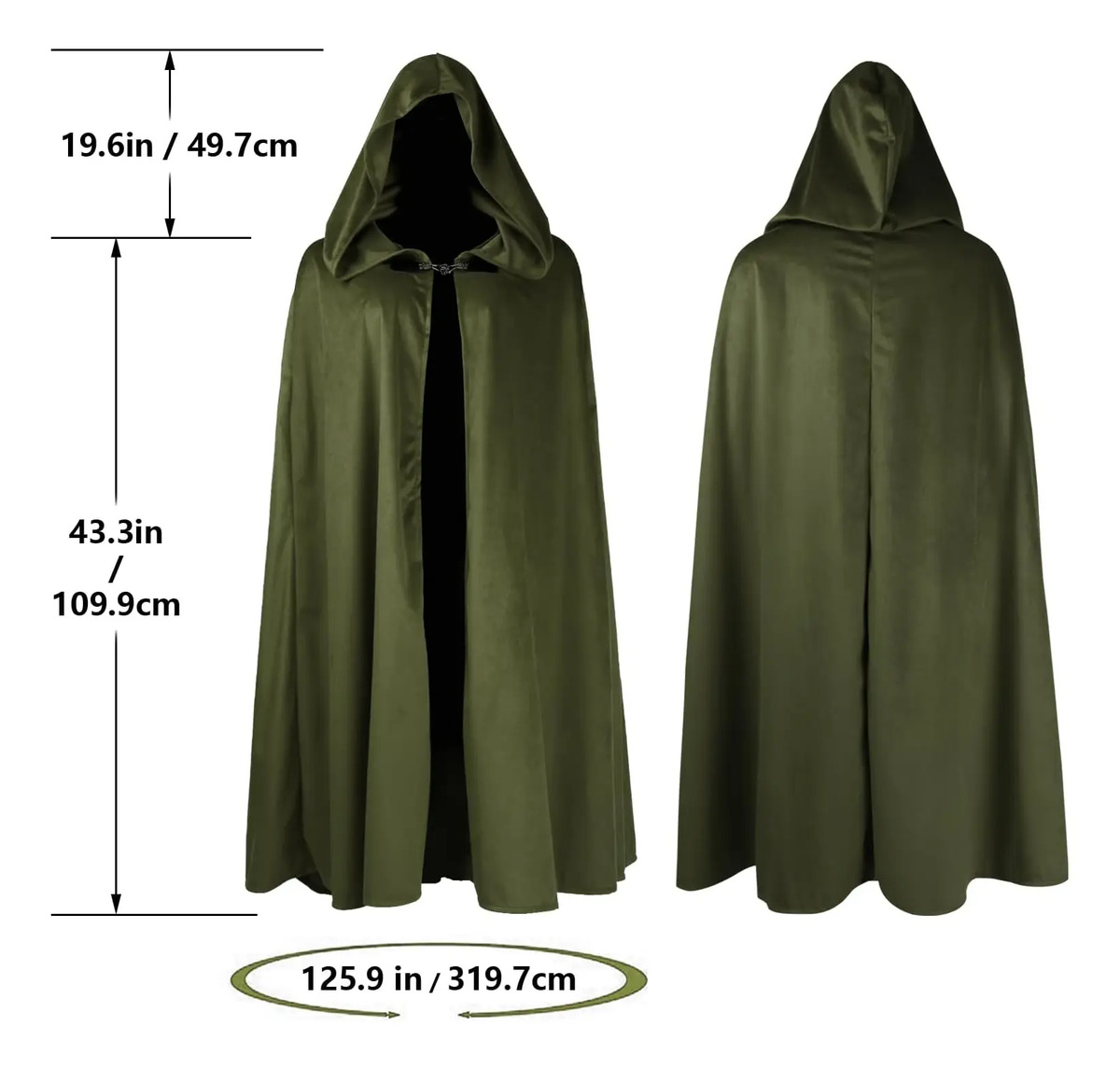 Capa De Capucha Renacentista Para Hombre Y Mujer Cosplay - Image 7