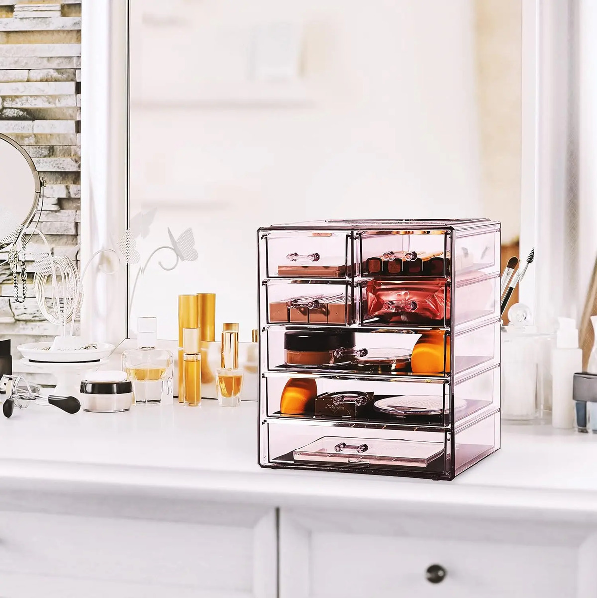 Organizador De Maquillaje En Acrílico Con 7 Cajones - Image 7
