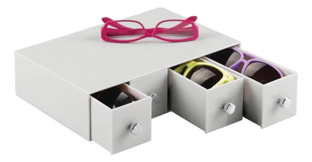 Organizador De 4 Cajones Gris Claro Interdesign - Image 6