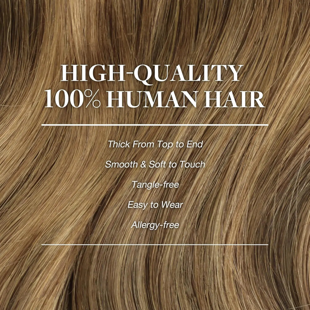 Extensiones Cabello Humano 45cm 7 Piezas Marrón - Image 4