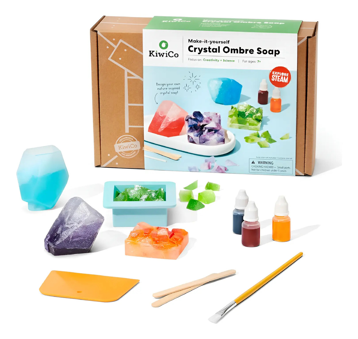 Kit De Creación De Jabón Cristalino Para Niños De 7 Años