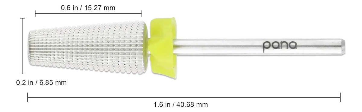 Broca De Uñas Pana Carbide 5 En 1 Para Ambas Manos Amarillo - Image 2