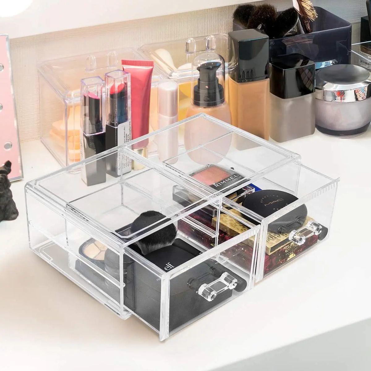 Estuche De Maquillaje Con 3 Cajones Interconectables De Acrí - Image 2