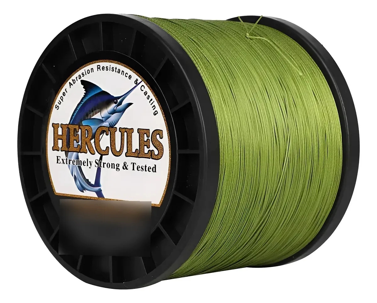 Hércules Super Cast 8 Trenzas, 10-300 Libras, 100-1000 Metro