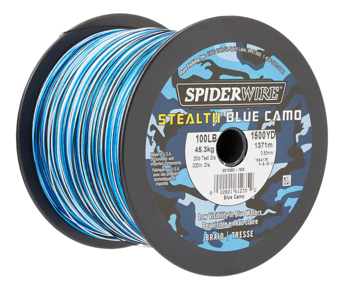 Spiderwire Stealth Blue Camo Braid