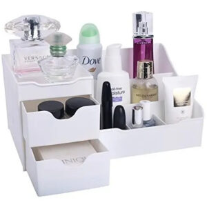 Mantello Maquillaje Vanity Organizador Blanco Con 9 Comparti