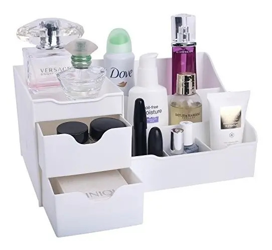 Mantello Maquillaje Vanity Organizador Blanco Con 9 Comparti