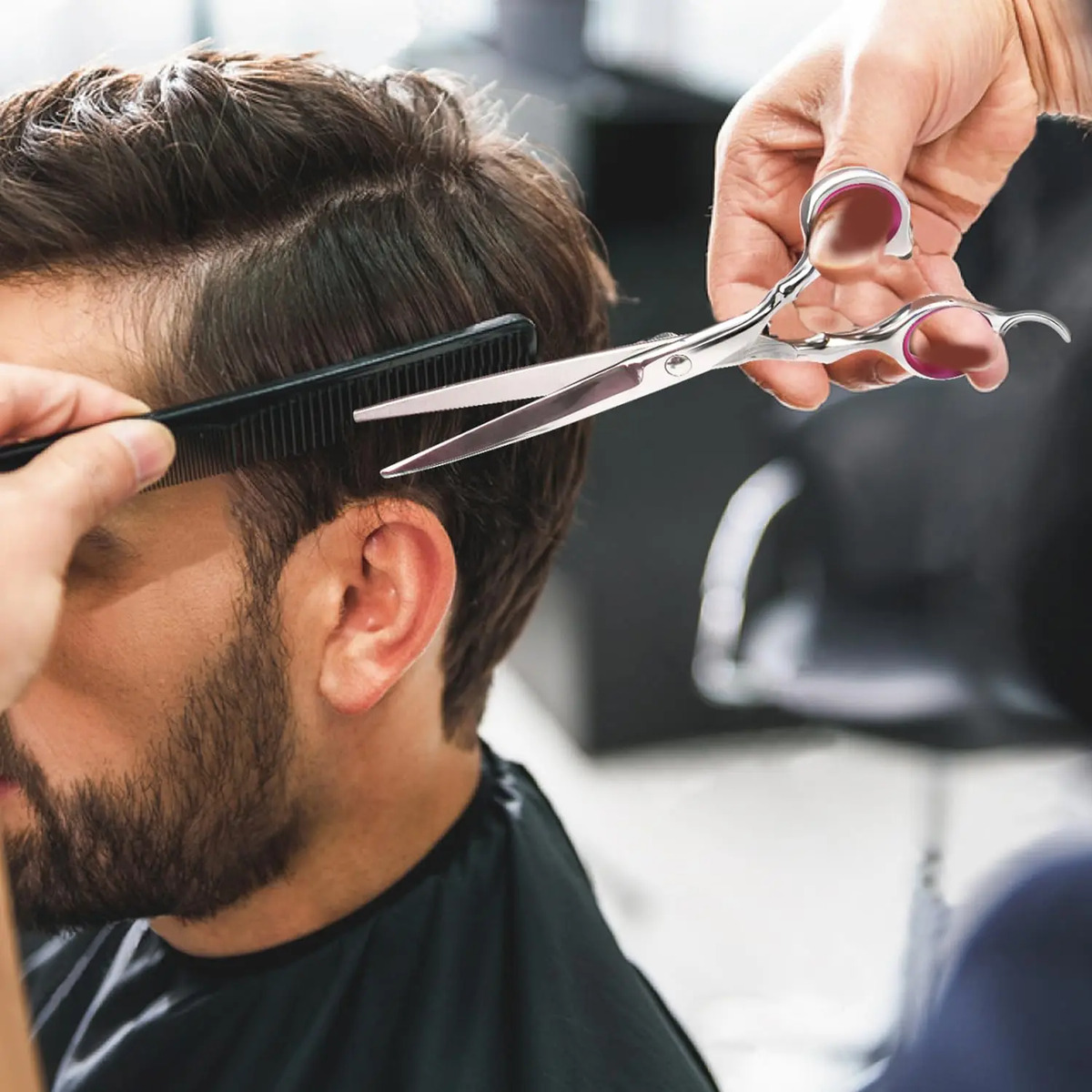 Kit De Corte De Pelo Profesional Para El Hogar Con Tijeras Y - Image 7