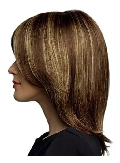 Peluca Pra Mujer Pelo Corto Castaño Pelo Sintetico - Image 6