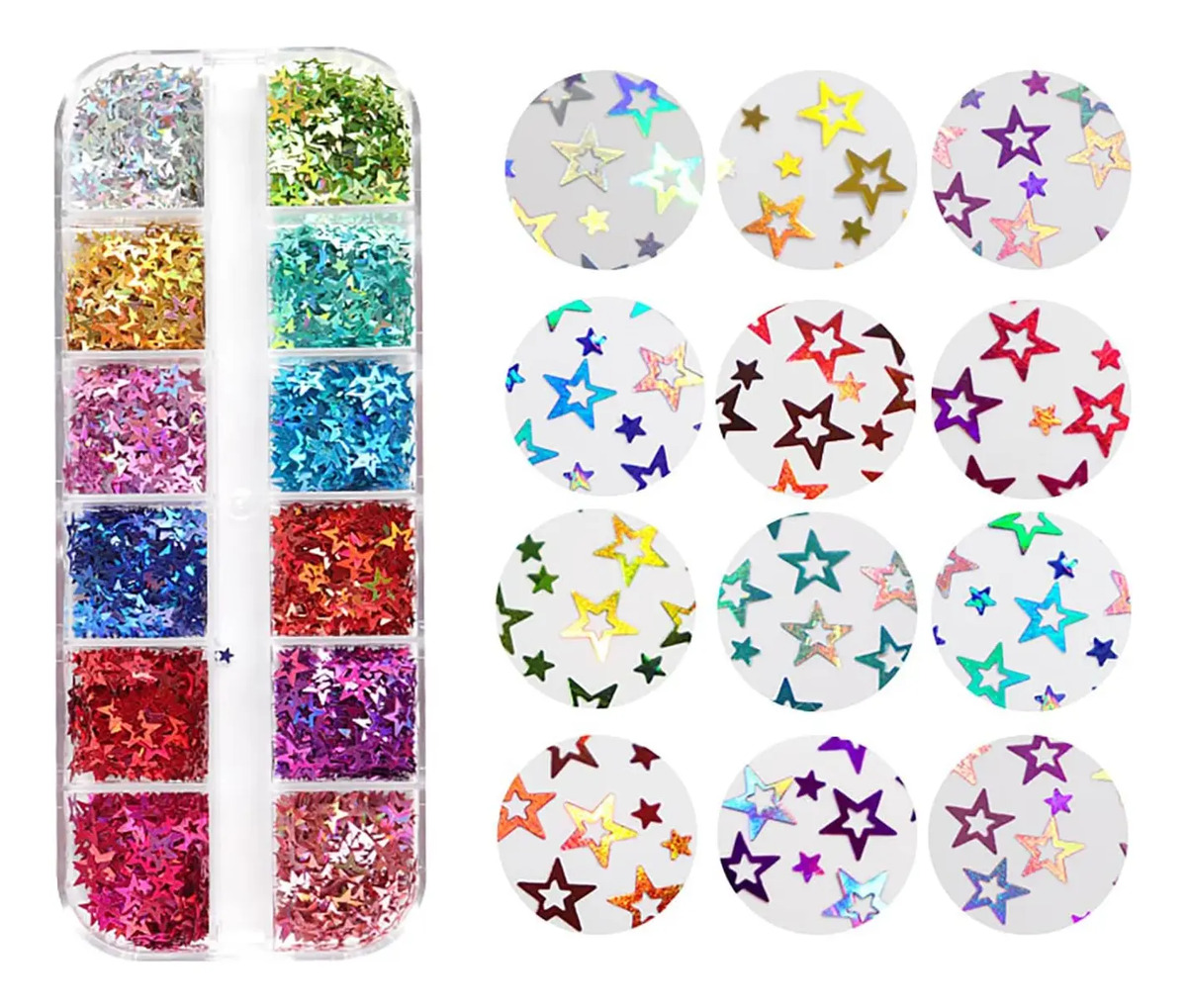 Decoraciones De Uñas Con Purpurina Y Estrellas De 3d Para Mu - Image 6