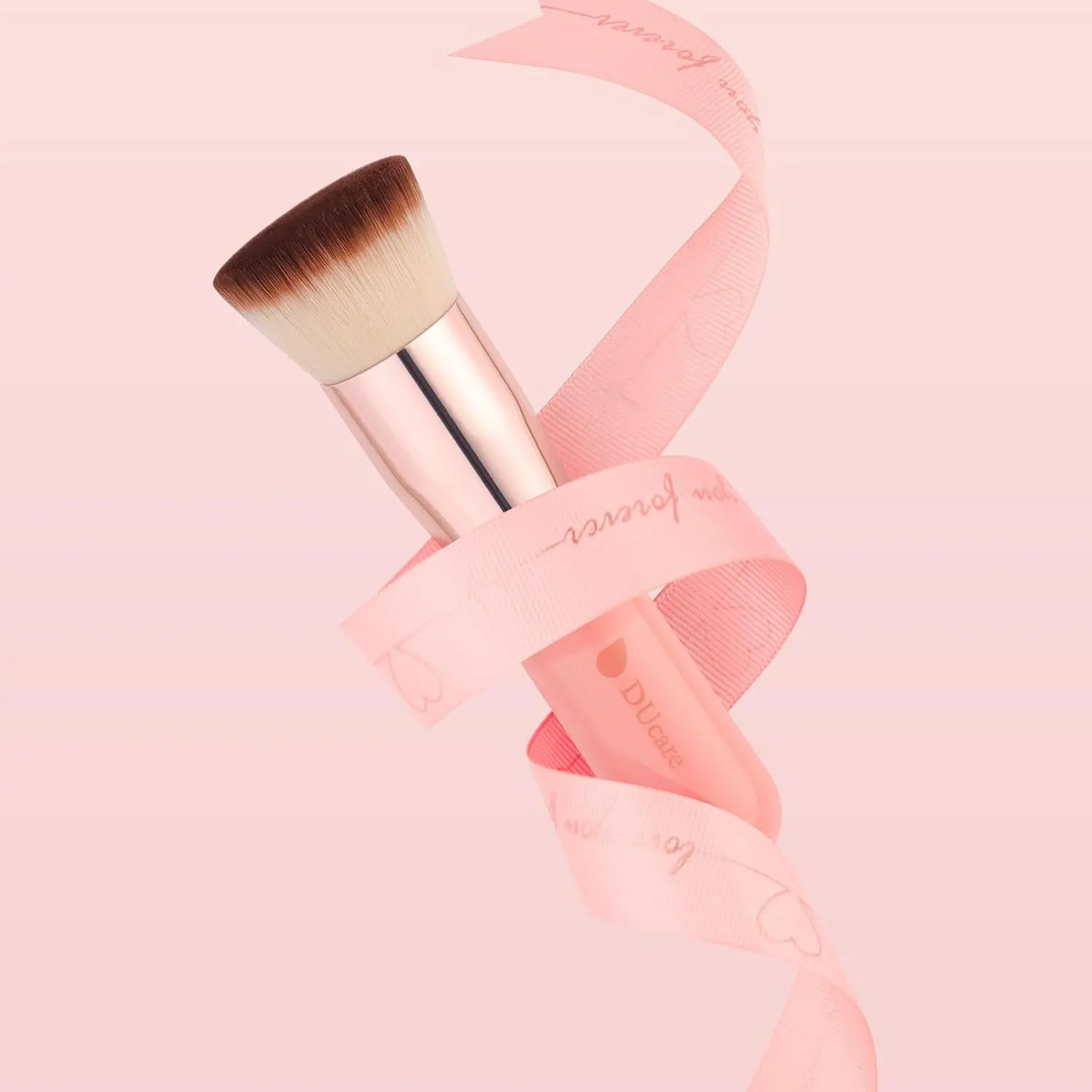Brochas Kabuki Grande Para Maquillaje Líquido De 12 Cm Rosa Rosa - Image 7