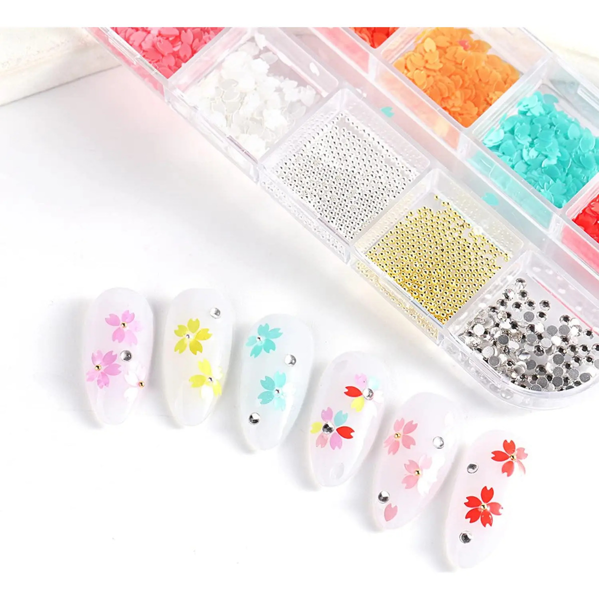 Flores De Nail Art Decoraciones Para Mujeres Y Niñas Tamaño - Image 4