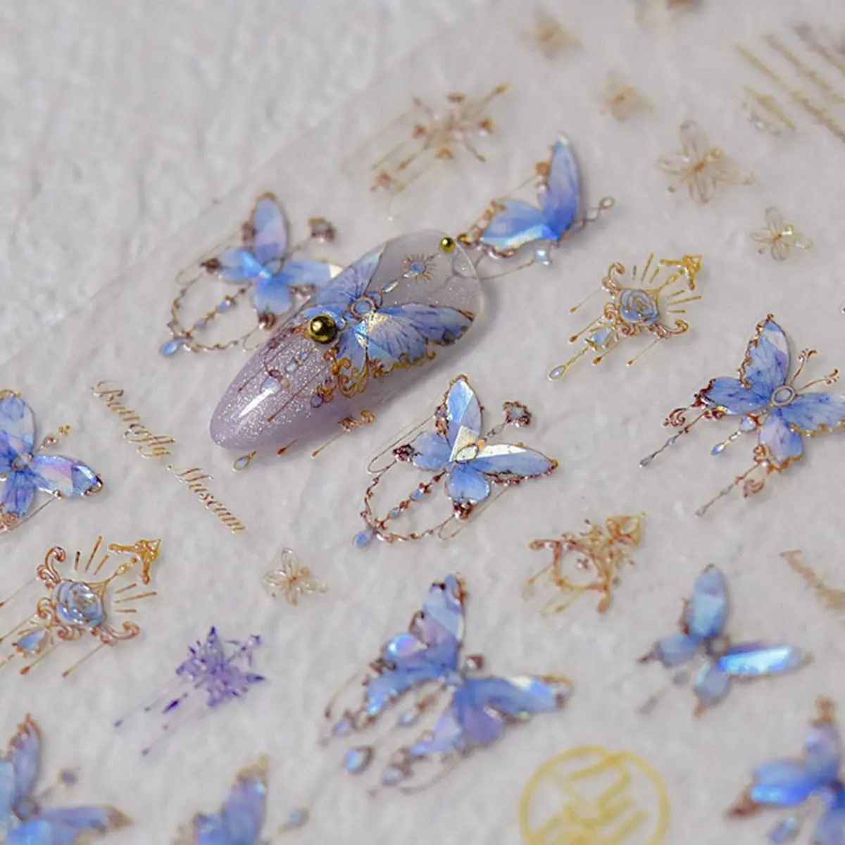 Pegatinas De Mariposa Para Uñas De Mujer Diseño De 5d Con Co - Image 4