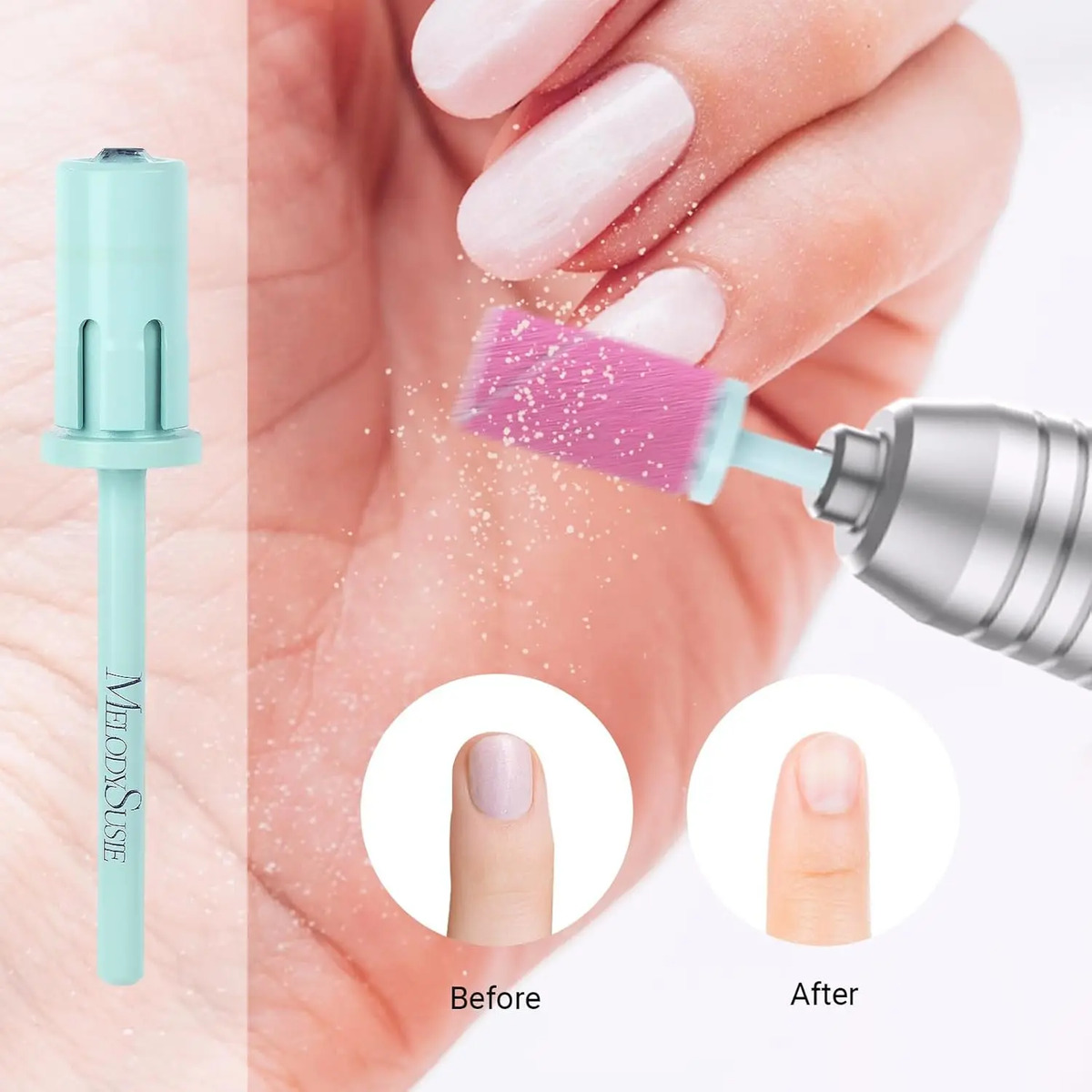 Pulidor De Uñas Melodysusie Cristal Tamaño 2,4 Cm Para Esmal - Image 7