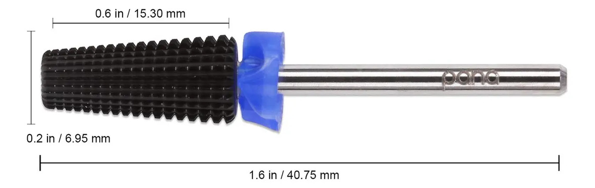 Broca De Carburo Pana 2,4 Mm Para Uñas De 13 Cm Con Doble Ro - Image 2