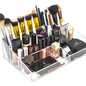 Estuche Acrílico Con 3 Cajones Para Maquillaje Y Joyas