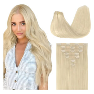 Extensiones Cabello Remy 45cm 110g Rubio Platino
