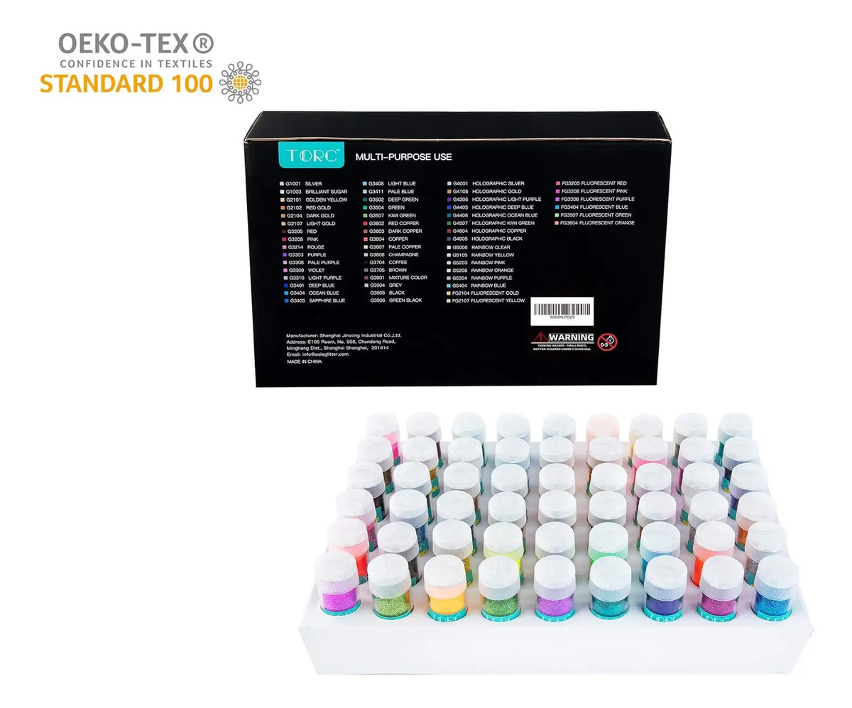 Conjunto De Brillo Holográfico De 54 Colores Para Manualidad Multicolor - Image 7