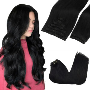 Cabello Humano Remy 55cm Negro