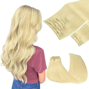 Cabello Humano De 35 Cm Rubio Dorado Rubio Dorado