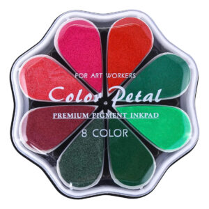 Tintas En Forma De Gota De Agua Con 8 Colores Navideños