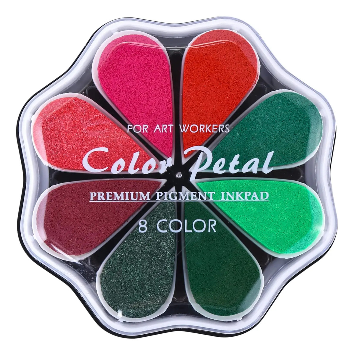 Tintas En Forma De Gota De Agua Con 8 Colores Navideños