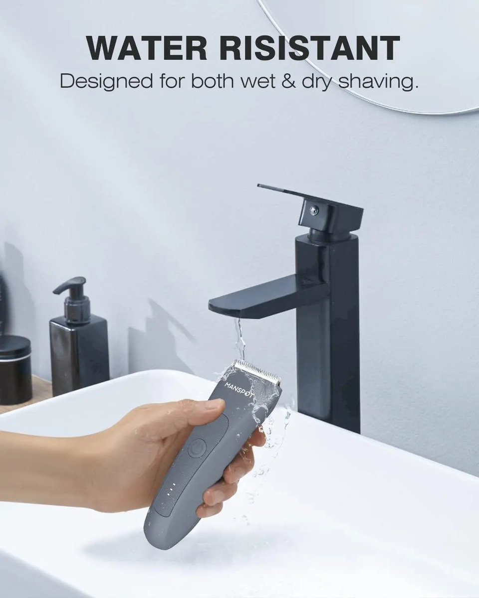 Kit De Afeitado Para Hombre Con Cuchilla Y Trimmer Impermeab - Image 6