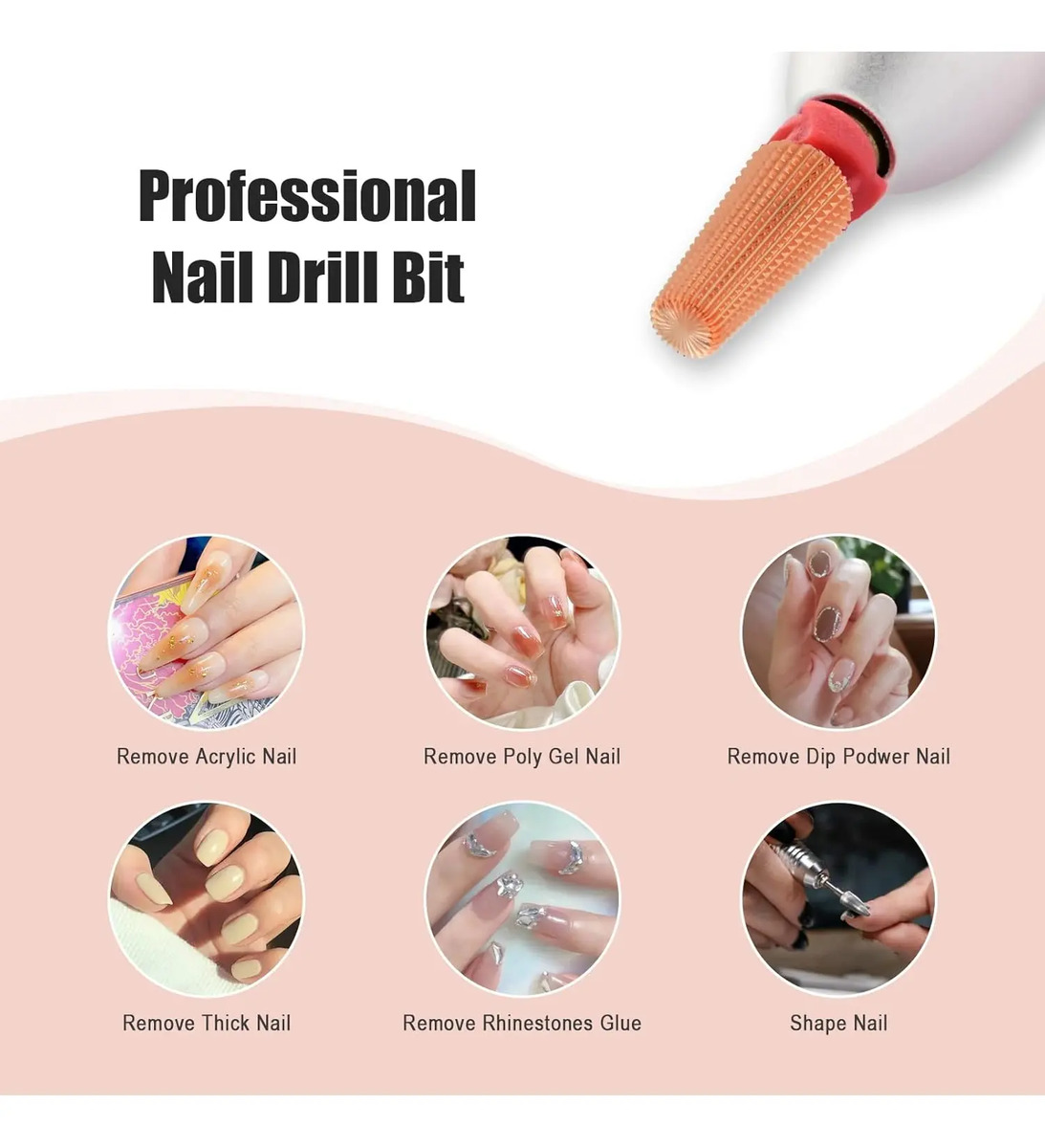 Brocas Para Uñas Depvko Super Long De 13 Centímetros Con Car - Image 7