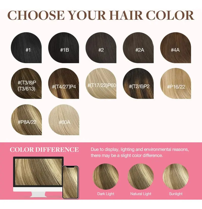 Extensiones De Cabello Remy 40cm Marrón Dorado - Image 7