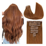 Cabello Humano Remy 35 Cm Color Cobre Cobre