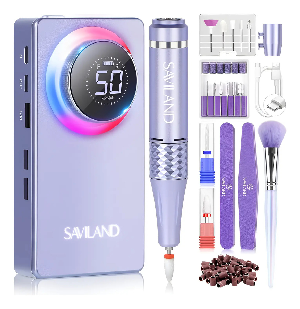 Saviland Perforadora De Uñas Kit Completo