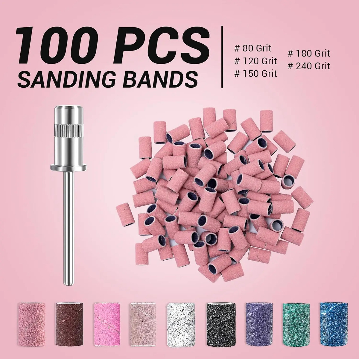 Pulseras De Lijado Para Uñas De 150 Granos Medios Para Manic - Image 2